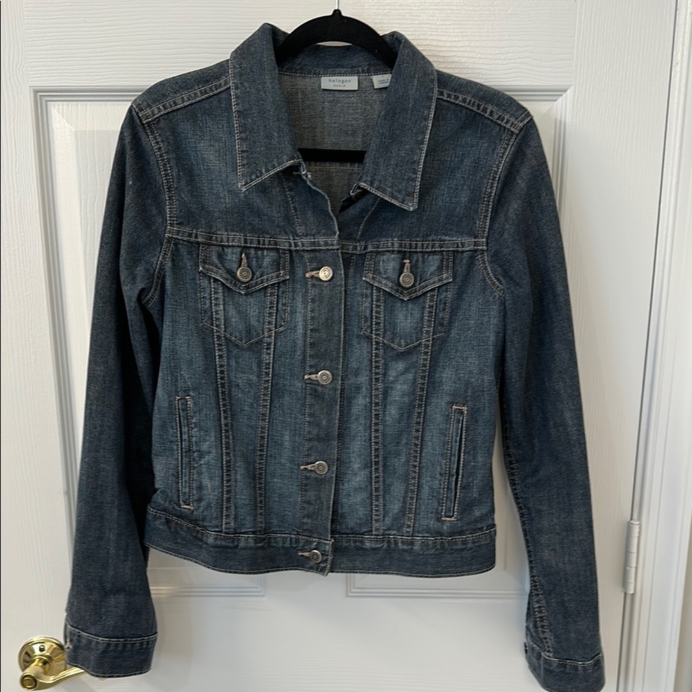 Denim Jacket Halogen Size Large